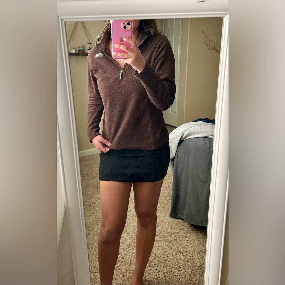 Brown North Face fleece